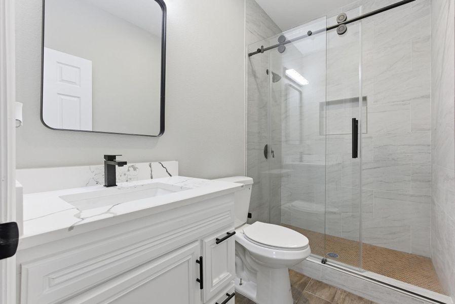 Furnished interior view inside a new home in , Willis (Image 11).