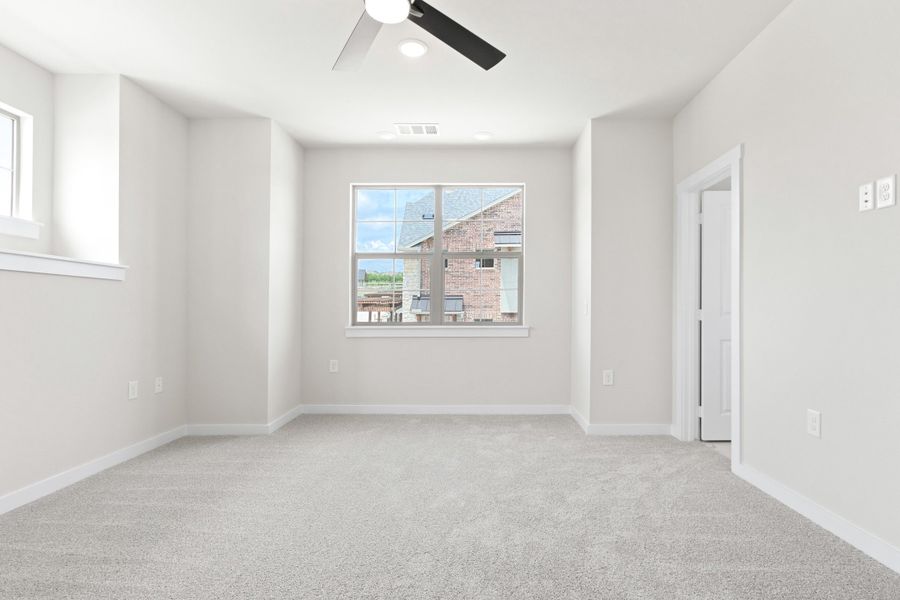 Spacious, unfurnished interior of a new home in The Tribute, The Colony (Image 36). Spacious, unfurnished interior of a new home in The Tribute, The Colony (Image 36).