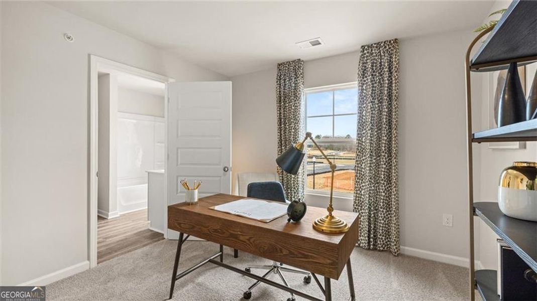 Furnished interior view inside a new home in Echo Glen, Stockbridge (Image 48).
