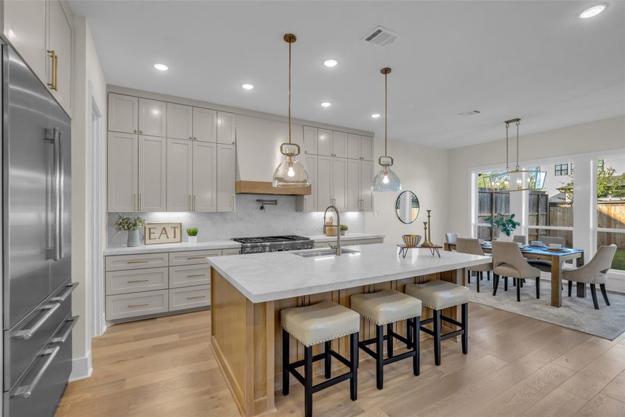 Furnished interior view inside a new home in , Houston (Image 18).