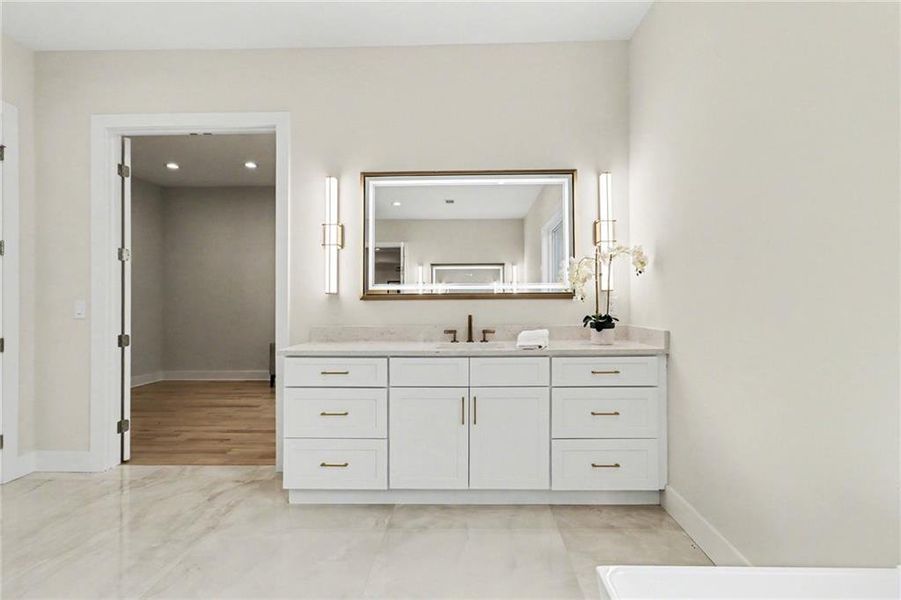 Furnished interior view inside a new home in , Alpharetta (Image 11).