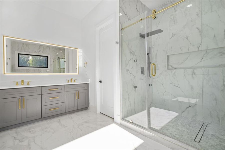 Furnished interior view inside a new home in , Atlanta (Image 10).