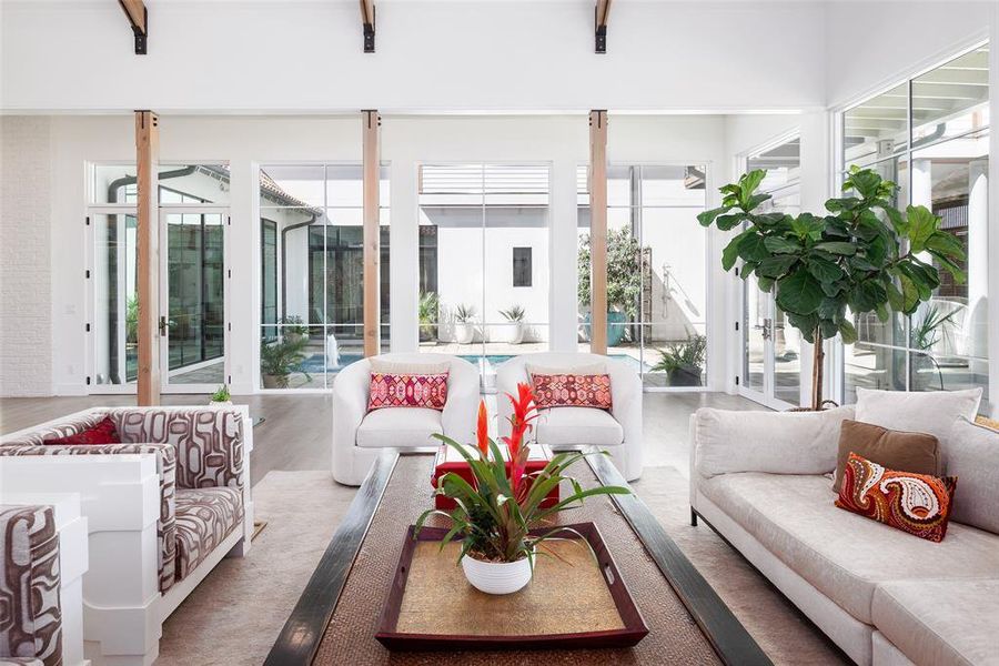 Furnished interior view inside a new home in , Dallas (Image 32).