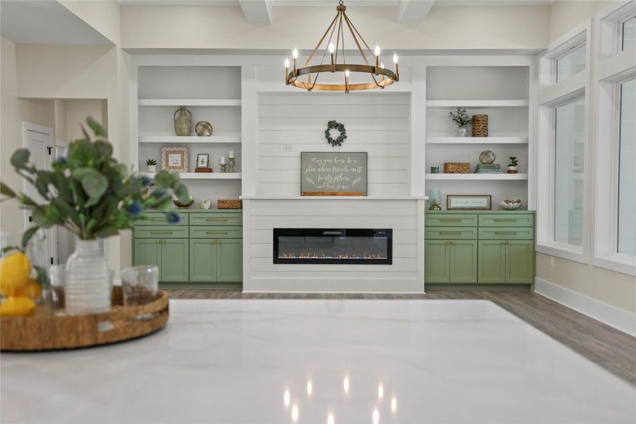 Another great view from island into the family room.