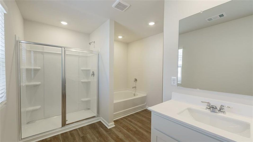 Furnished interior view inside a new home in Jackson Landing, Jefferson (Image 7).