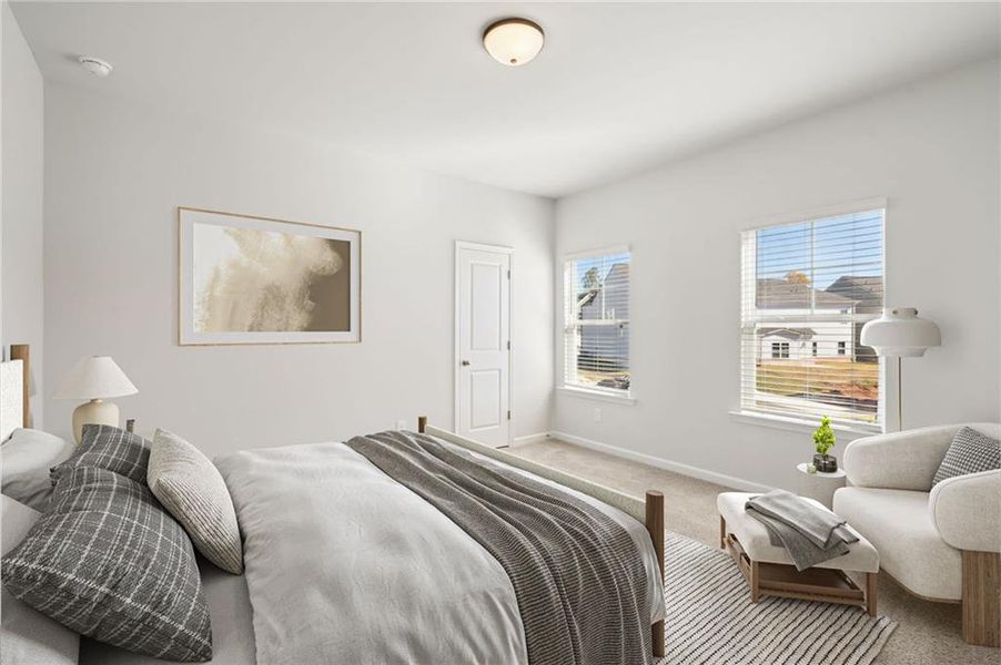 Furnished interior view inside a new home in , Flowery Branch (Image 11).