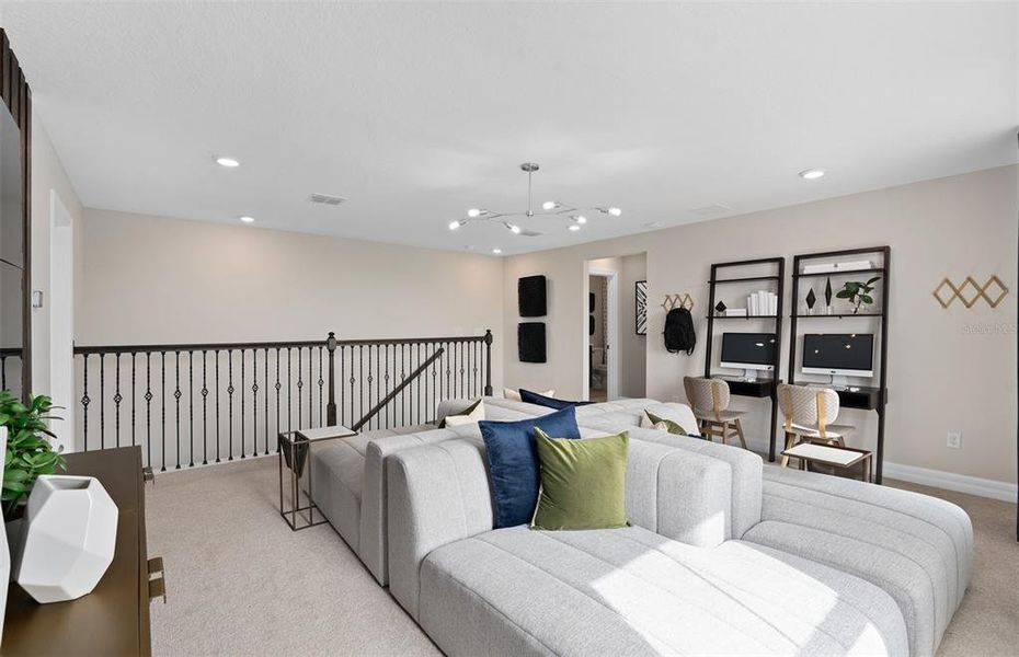 Furnished interior view inside a new home in Parkside Trails, Clermont (Image 37). Furnished interior view inside a new home in Parkside Trails, Clermont (Image 37).