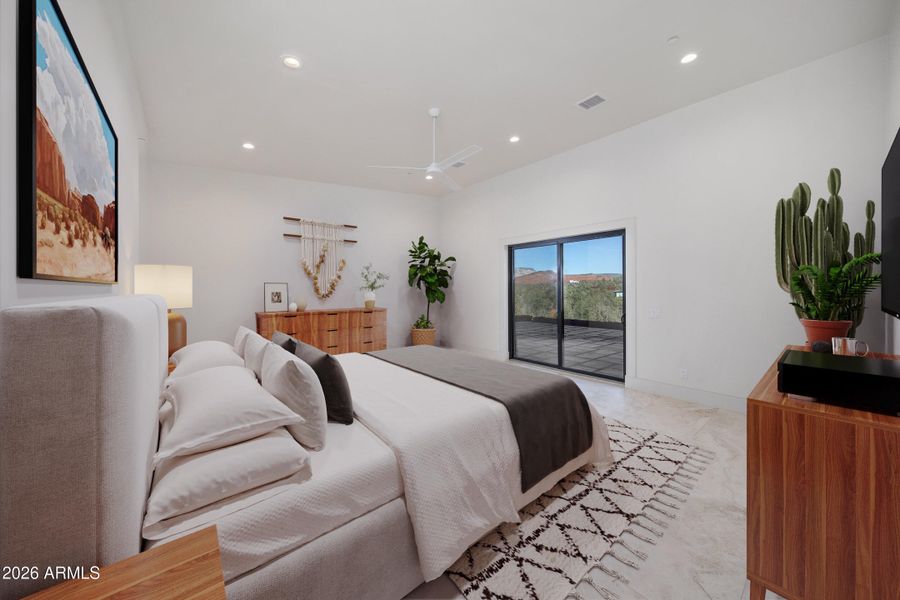 primary suite - virtual staging