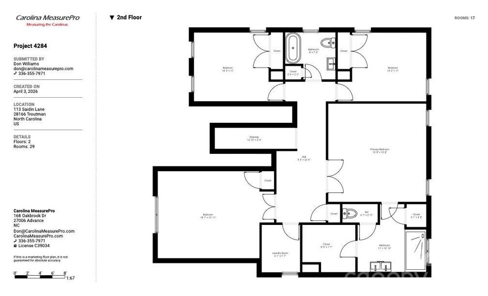 Upstairs layout