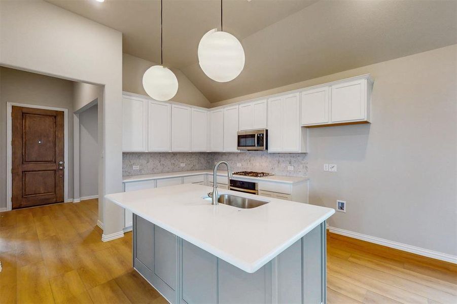 Furnished interior view inside a new home in Lilybrooke at Legacy Hills, Celina (Image 10). Furnished interior view inside a new home in Lilybrooke at Legacy Hills, Celina (Image 10).