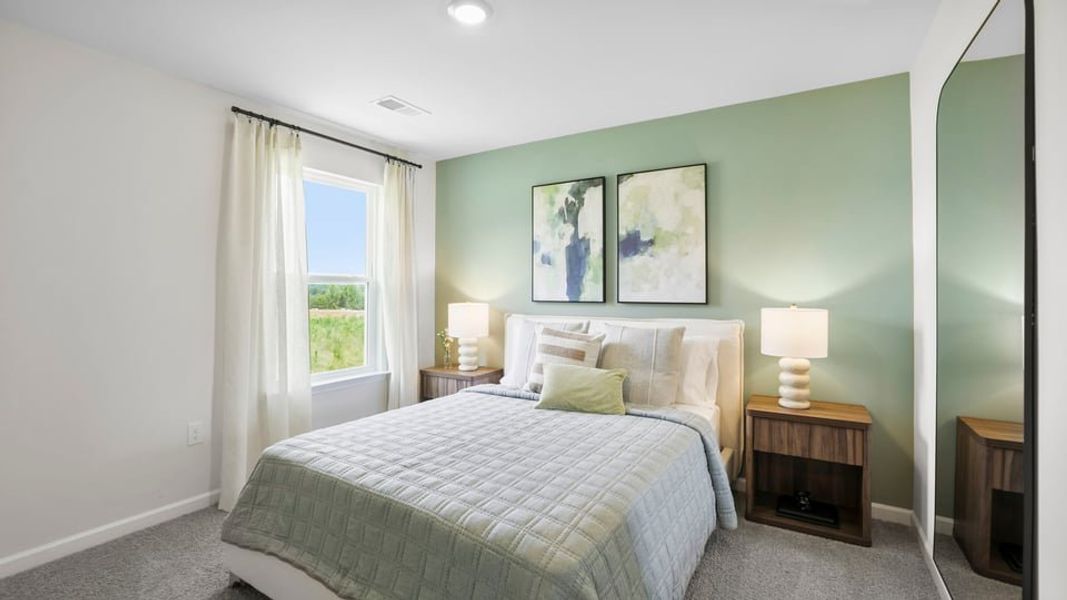 Furnished interior view inside a new home in Cloverdale Hills, Piedmont (Image 28). Furnished interior view inside a new home in Cloverdale Hills, Piedmont (Image 28).