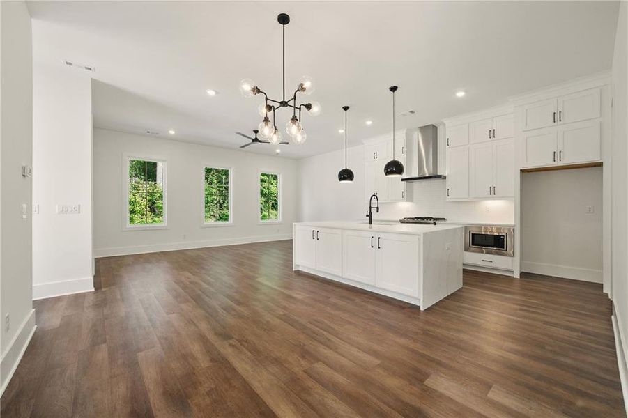 Furnished interior view inside a new home in , Atlanta (Image 8).