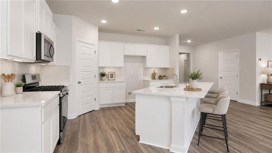 Furnished interior view inside a new home in Preserve at Dove Creek, Statham (Image 17). Furnished interior view inside a new home in Preserve at Dove Creek, Statham (Image 17).