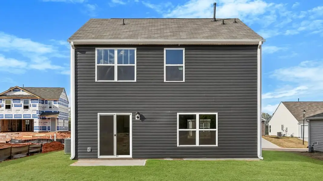 Exterior details and patio area of a home in Cedar Gap, Fountain Inn (Image 3).