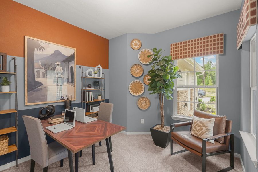 Furnished interior view inside a new home in Berry Creek Highlands, Georgetown (Image 9).