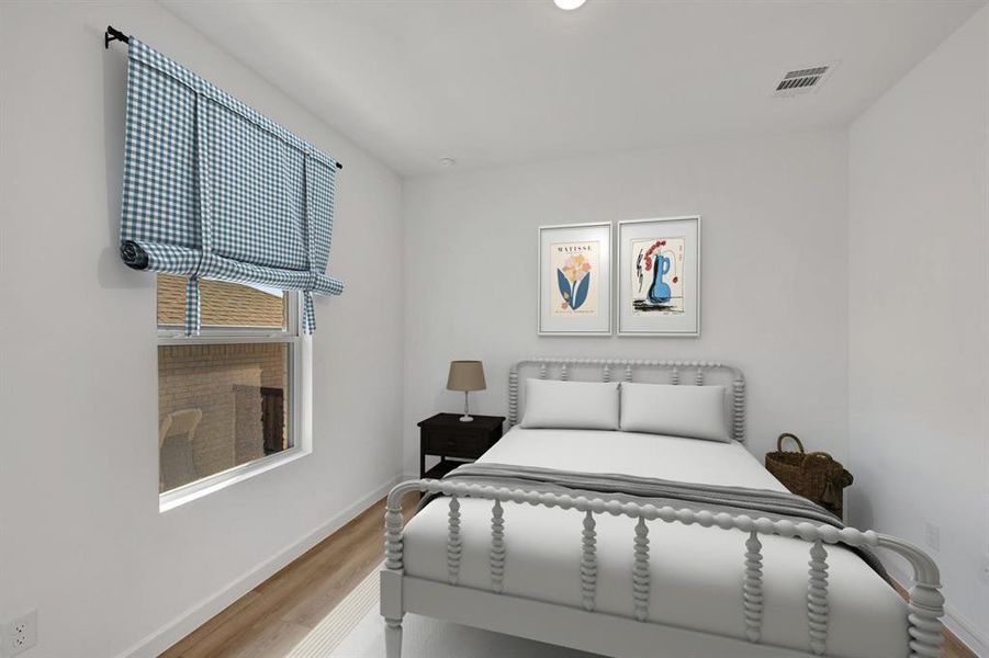 Furnished interior view inside a new home in Aspire at Noble Ridge, Howe (Image 8).