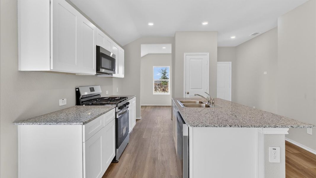 Representative furnished interior of a home built from the Abbot by D.R. Horton in Hickory Grove, Krum (Image 4).
