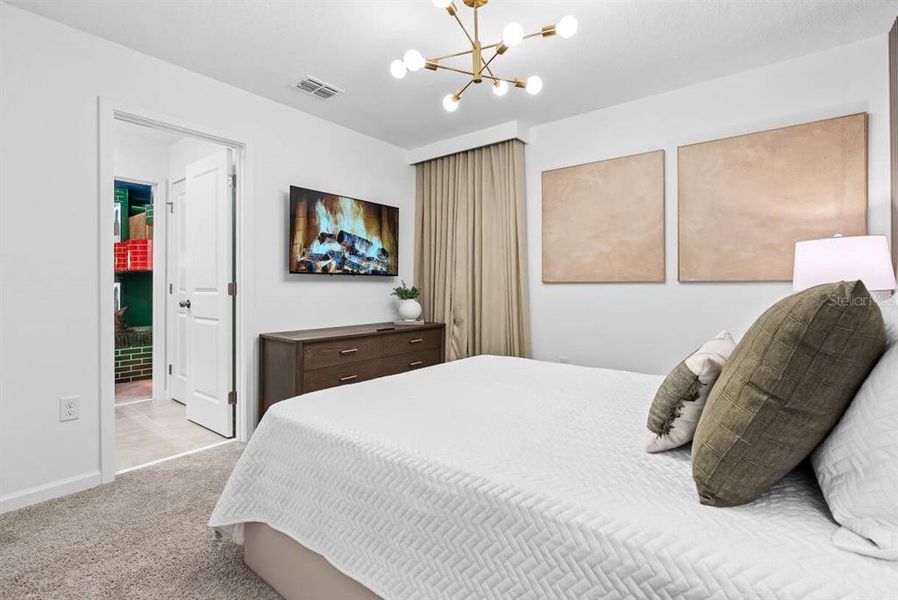 Furnished interior view inside a new home in , Davenport (Image 33).