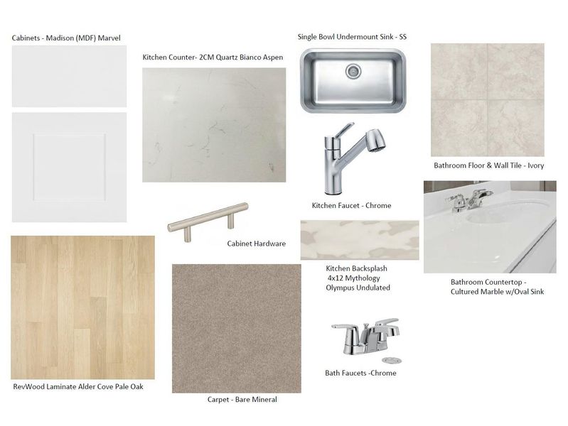 Sample of building materials used in homes in Cascades at Onion Creek, Austin (Image 14). Sample of building materials used in homes in Cascades at Onion Creek, Austin (Image 14).