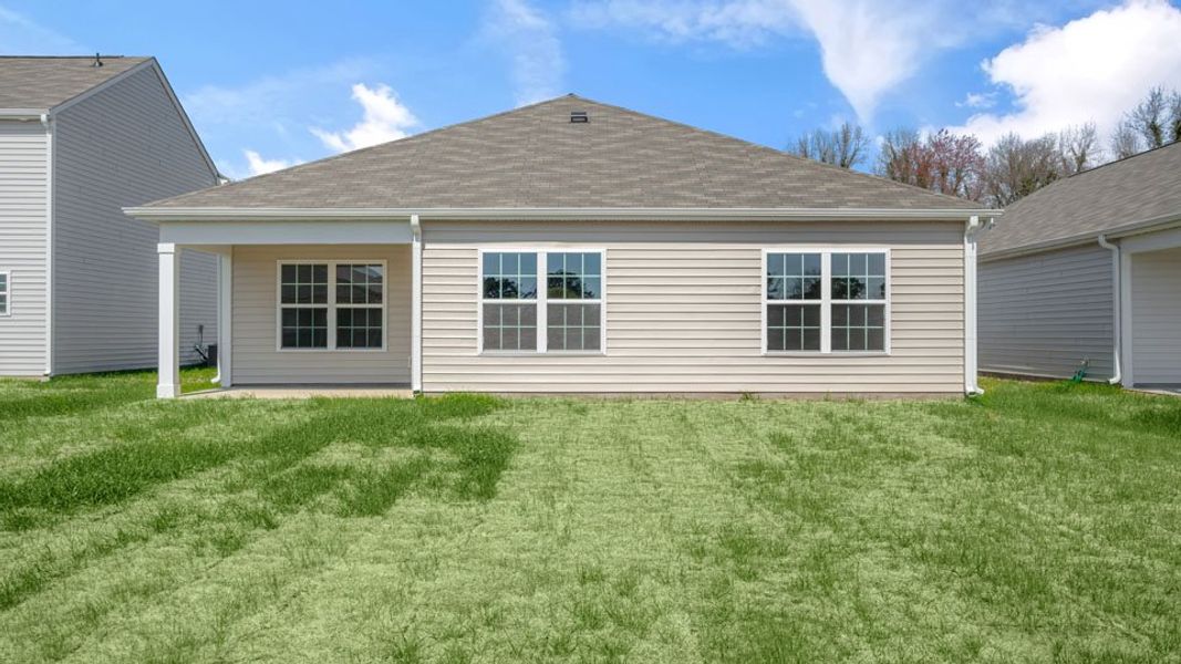 Exterior details and patio area of a home in Madeline Farm, New Bern (Image 20). Exterior details and patio area of a home in Madeline Farm, New Bern (Image 20).