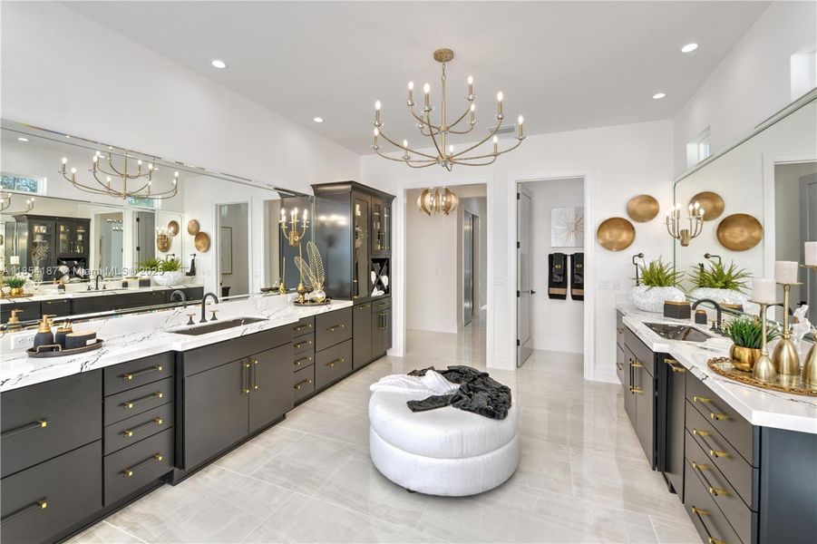 Furnished interior view inside a new home in The Estates at Brown's Landing, Port Orange (Image 16).