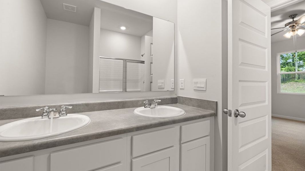 Representative furnished interior of a home built from the Allex by D.R. Horton in Captain's Corner, Grovetown (Image 12).