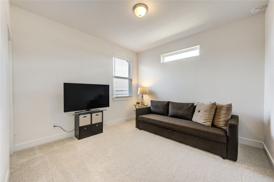 Furnished interior view inside a new home in Easthaven at Bridgeland Central, Cypress (Image 43).