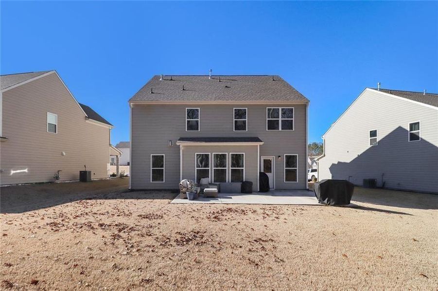 Exterior details and patio area of a home in Pinebrook at Hamilton Mill, Auburn (Image 3). Exterior details and patio area of a home in Pinebrook at Hamilton Mill, Auburn (Image 3).
