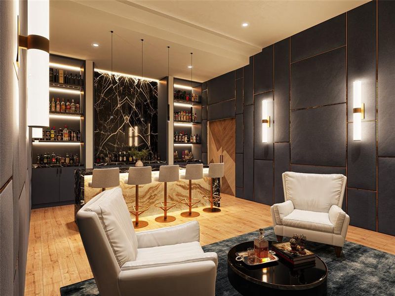 Furnished interior view inside a new home in , Dallas (Image 6).