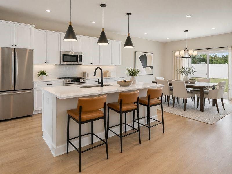 Furnished interior view inside a new home in , Dunnellon (Image 8).