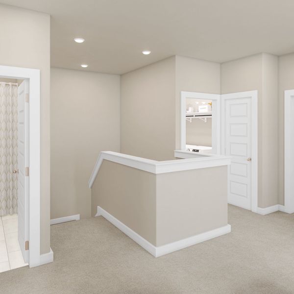 Furnished interior view inside a new home in Park Central, Georgetown (Image 9).