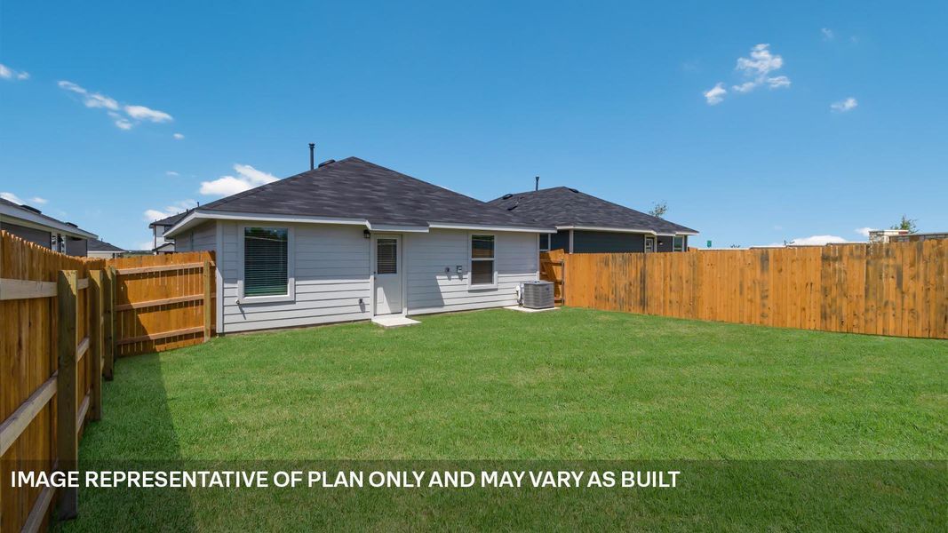 Exterior details and patio area of a home in Prairie Lakes, Buda (Image 4).