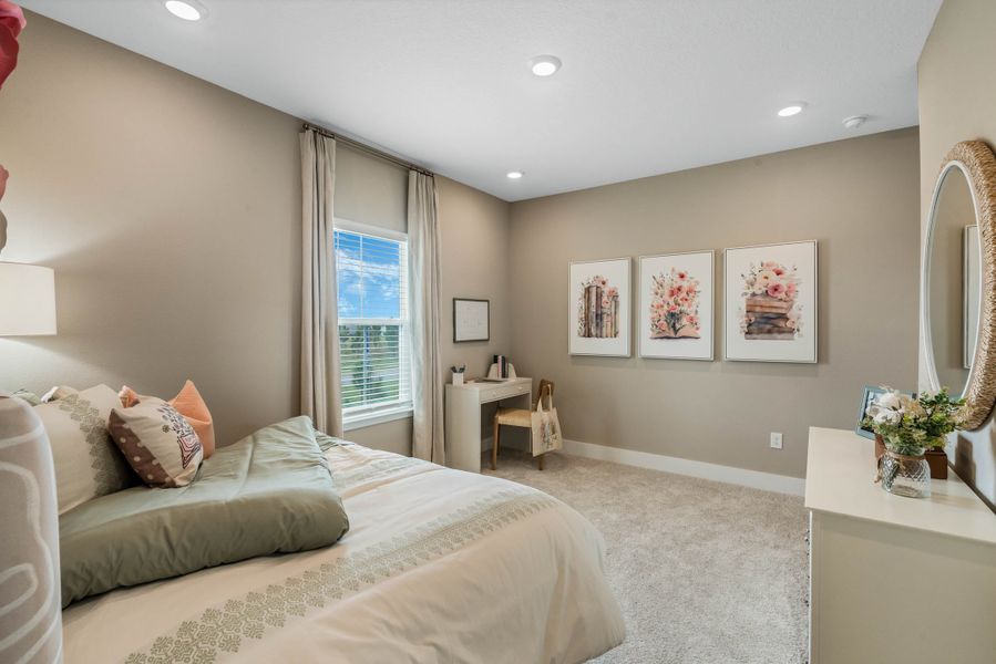 Furnished interior view inside a new home in Harvest at Ovation - Townhomes, Winter Garden (Image 36).