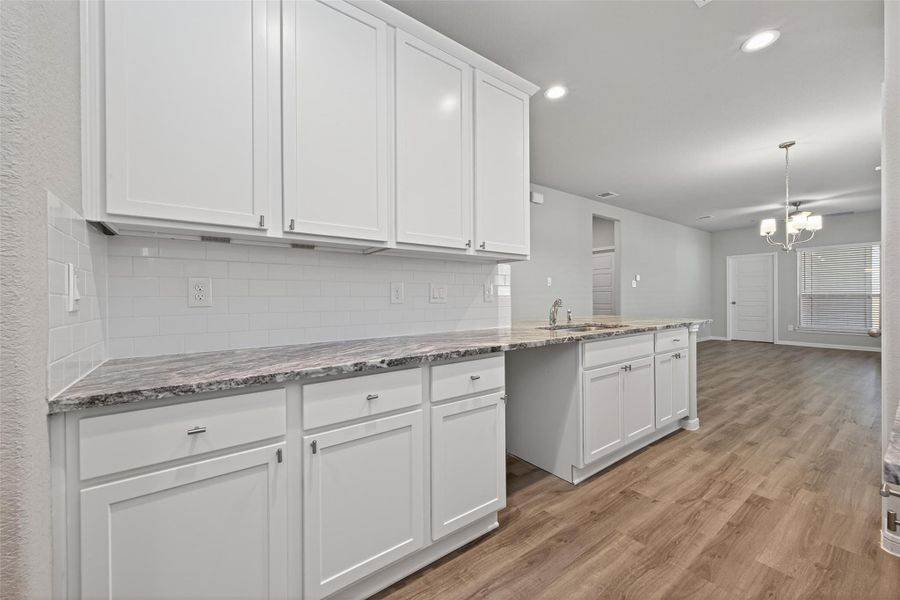 Furnished interior view inside a new home in Woodland Lakes, Houston (Image 5).