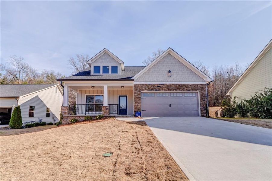 Front exterior of a new home in , Rome, GA, highlighting curb appeal (Image 2). Front exterior of a new home in , Rome, GA, highlighting curb appeal (Image 2).
