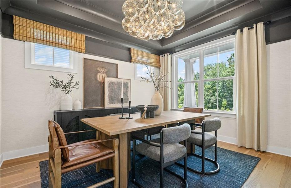 Furnished interior view inside a new home in Sterling Pointe, Cumming (Image 33).