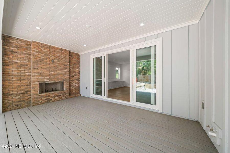 Exterior details and patio area of a home in , Atlantic Beach (Image 4).