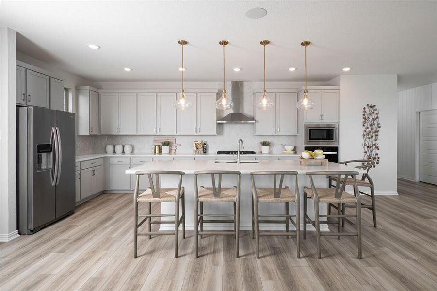 Furnished interior view inside a new home in Villages of Hurricane Creek, Anna (Image 9). Furnished interior view inside a new home in Villages of Hurricane Creek, Anna (Image 9).