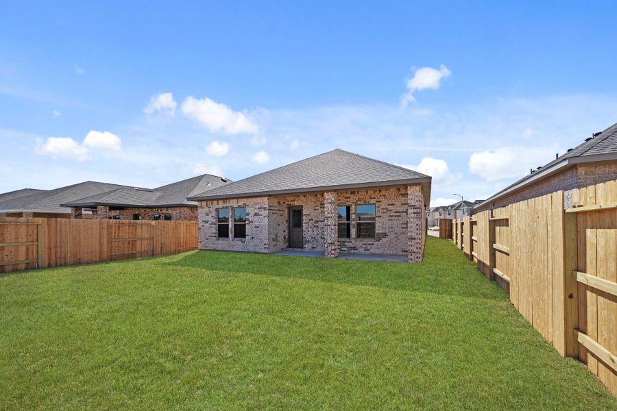 Exterior details and patio area of a home in Cypress Green, Hockley (Image 3).
