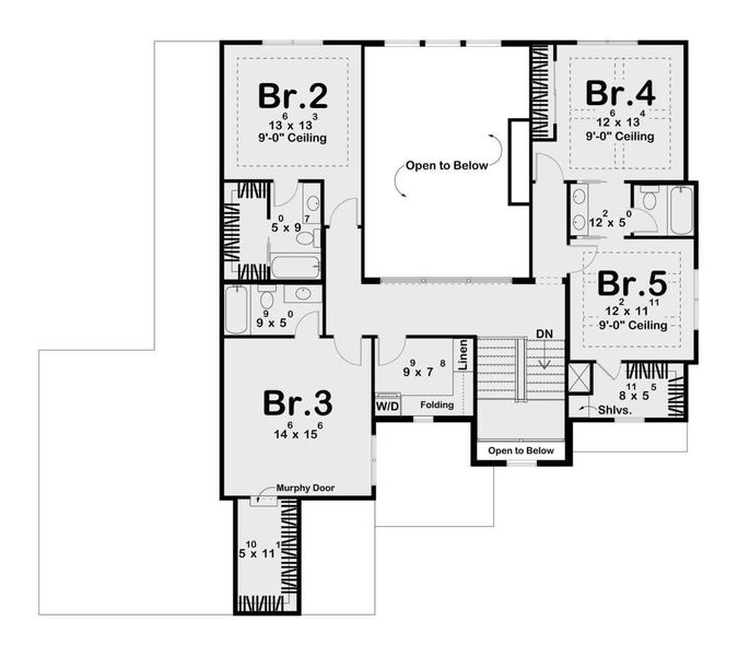 2D floor plan layout of this home in , Tomball, TX (Image 6).