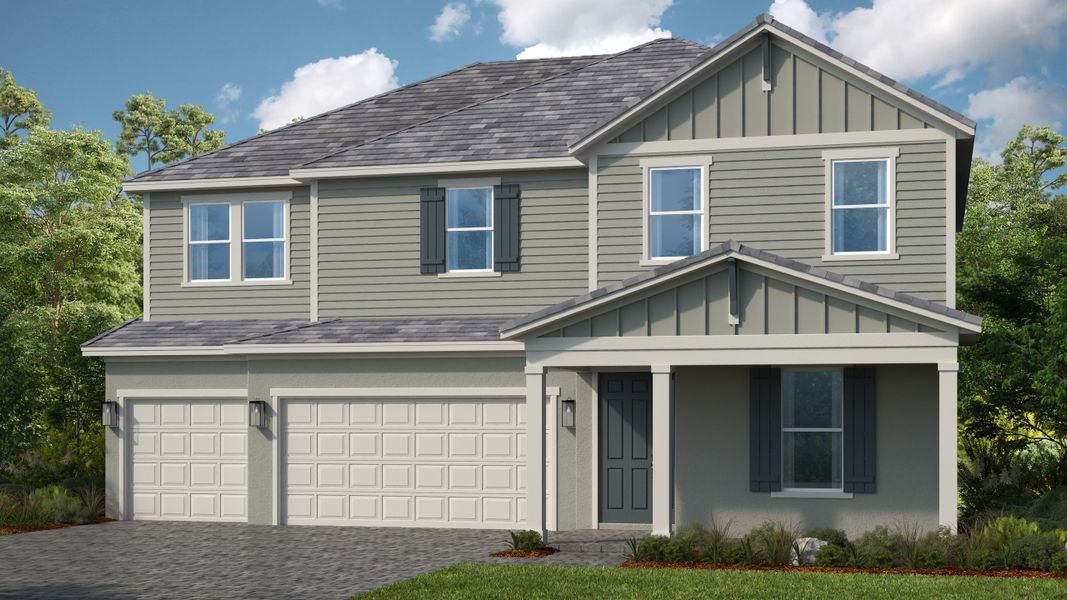 Representative exterior photo of a completed home built from the Carmel by Taylor Morrison in Victoria Lakes, Odessa, FL (Image 3).