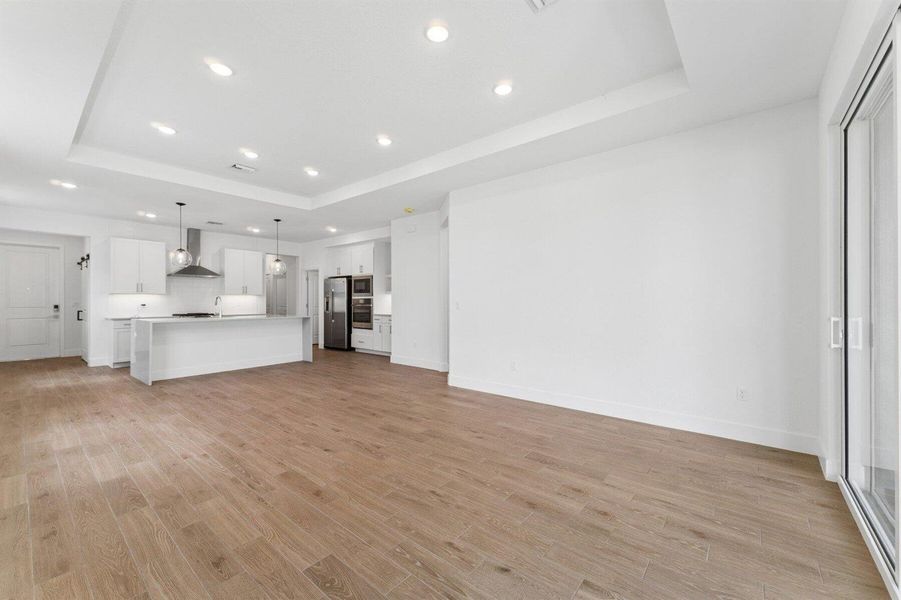 Kitchen, Dining Area & Great Room