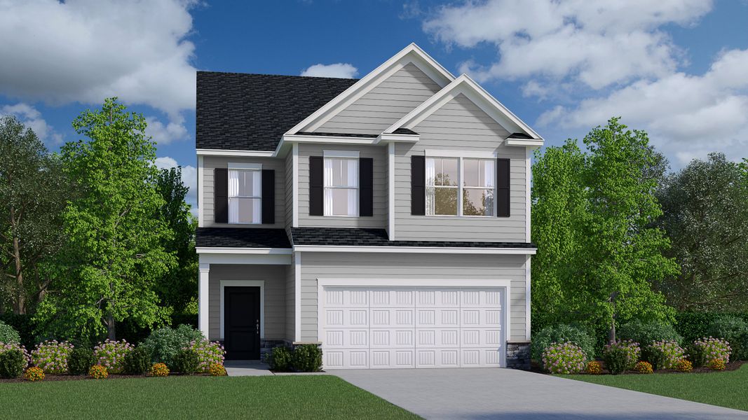 Representative exterior photo of a completed home built from the Perth by Veranda Homes in Hitchcock Preserve 43', Aiken, SC (Image 20).