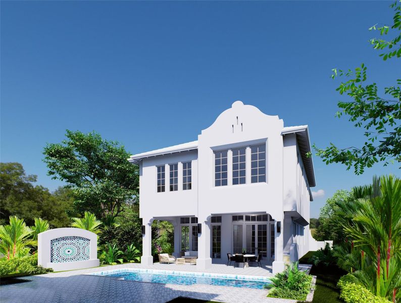 Front exterior of a new home in , Delray Beach, FL, highlighting curb appeal (Image 17).