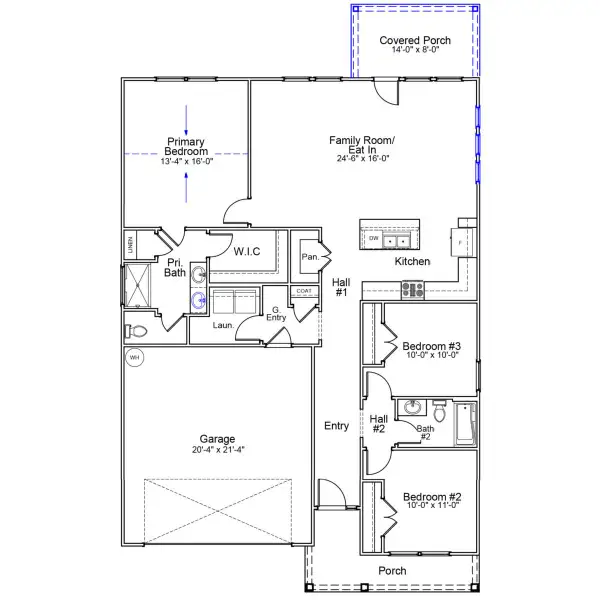 2D floor plan layout of this home in Garden Grove, Conway, SC (Image 4).