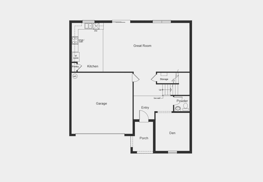 2D floor plan layout for the 2566 by KB Home in Deer Springs, Zephyrhills, FL (Image 3).
