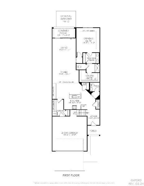 2D floor plan layout of this home in The Courtyards at Oak Grove, Durham, NC (Image 22).