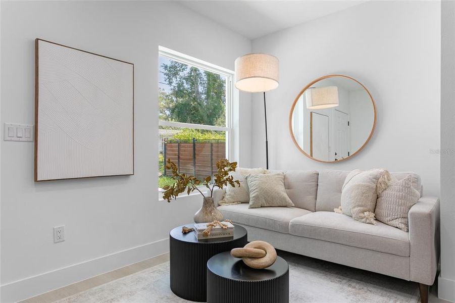 Furnished interior view inside a new home in , St. Petersburg (Image 19).