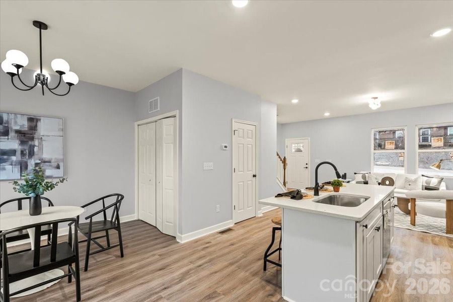 Furnished interior view inside a new home in , Statesville (Image 13). Furnished interior view inside a new home in , Statesville (Image 13).