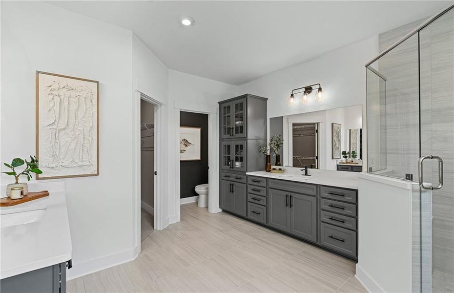 Furnished interior view inside a new home in Traditions of Braselton, Jefferson (Image 8).